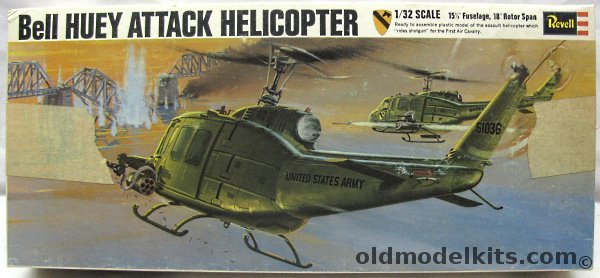 Revell 1/32 Bell Huey Attack Helicopter UH-1D, H259 plastic model kit